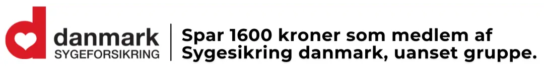Spar 1650 kroner på dit forløb via Sygesikring Danmark.